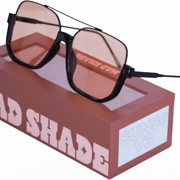 Sunglasses Oversized Square Dual Tone UV400 Protection Unisex Fashion - Picture 8 of 9